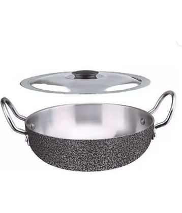 Carnival - Kadhai2.5ltr withlid Aluminium Ceramic Fry Pan 2500 ml ( Pack of 1 )
