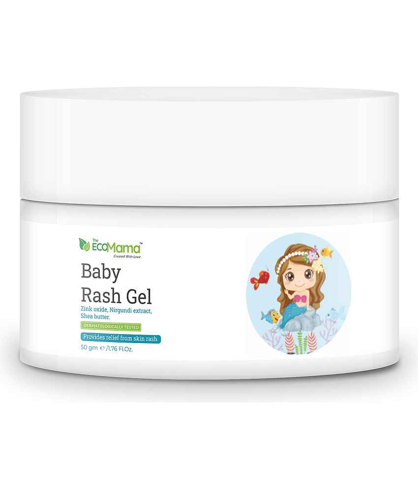 The Eco Mama Baby Rash Gel For Relief from Skin Rash (50GM)| Prevents Diaper & Cloth Rashes, Hydrates Skin| Vegan, Toxin Free, Sensitive Skin Friendly
