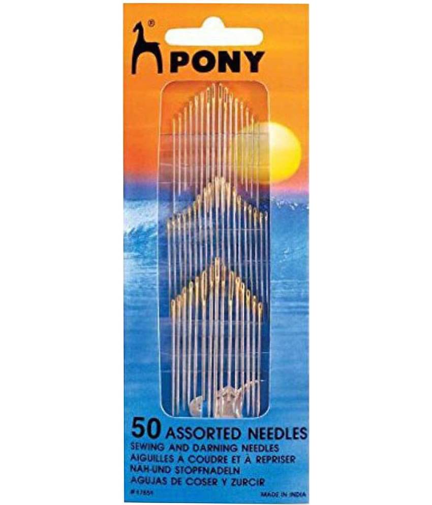 Pony 50 Sewing & Darning Needles - Pack of 2