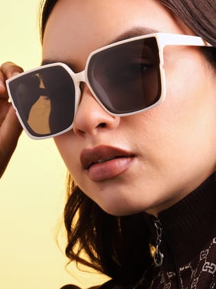 Black Lens Oversized Sunglass-Sunglasses