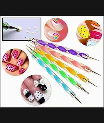 FOK Nail Art Dotting Pen Nails Tool And 1 Pc French Manicure Nail Art Tip Sticker 20 g