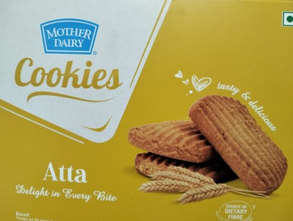 Mother Dairy Cookies Atta Delight in every bite Biscuit 