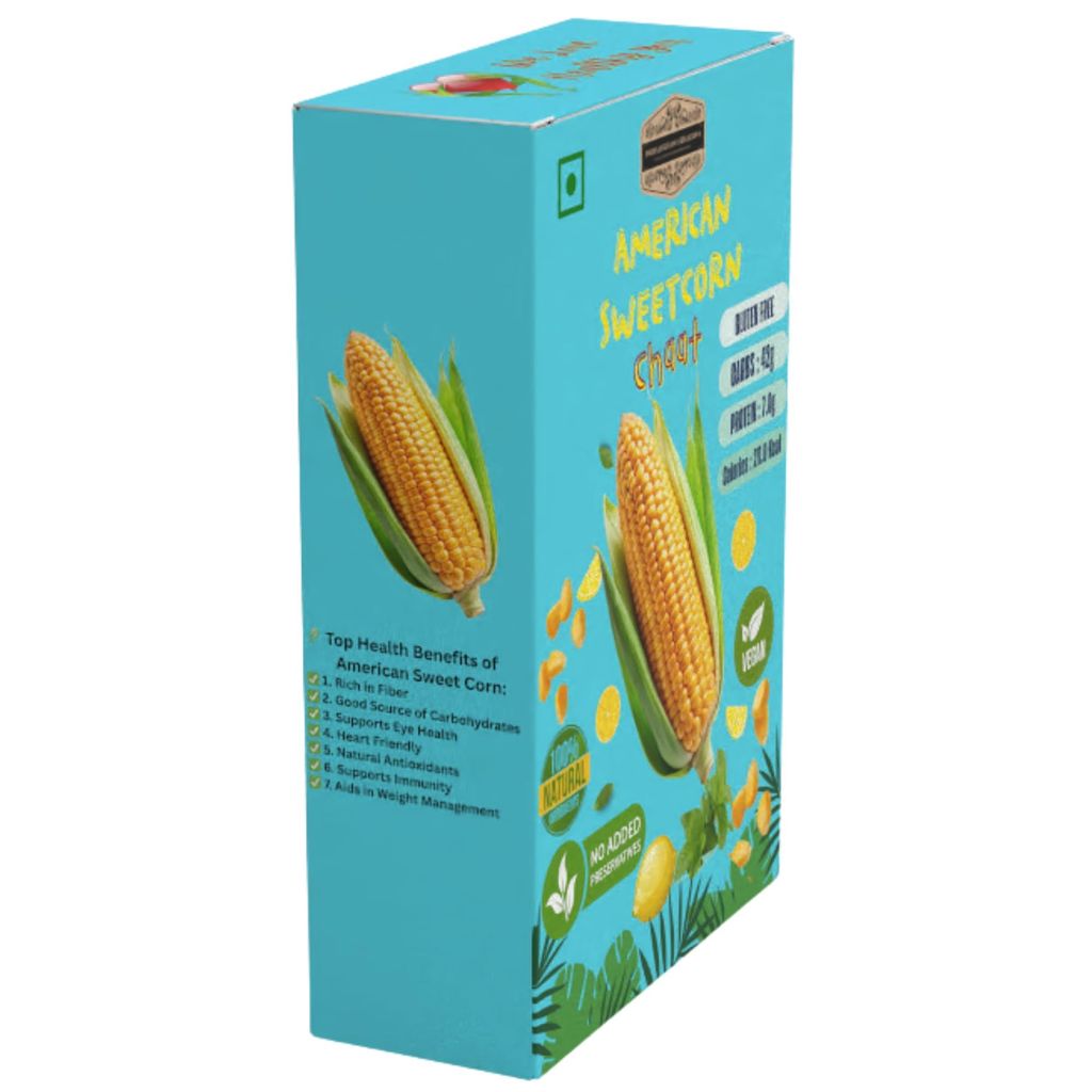 INDIAN KHANA KHAZANA American Sweetcorn Chaat 167gm @149/- | Indian Tasty Flavour Ready to Eat American Sweet-Corn Chaat | No Added Preservative and Colours,Pack of 2X167gm (Sweetcorn Chaat)