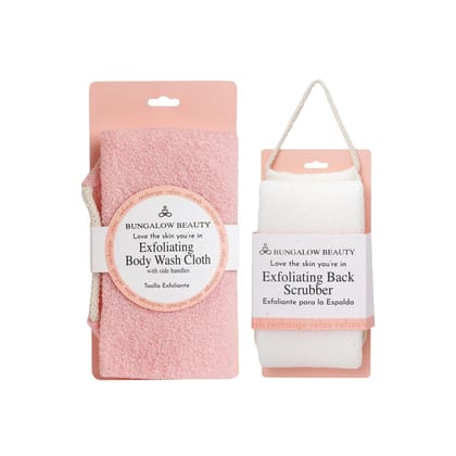 BUNGALOW BEAUTY Natural Body Sponge, Back Scrubbers, Loofah Back Scrubber for Shower, for Body for Women (Pack of 2) BUNGALOW BEAUTY Natural Body Sponge, Back Scrubbers, Loofah Back Scrubber for Shower, for Body for Women (Pack of 2)