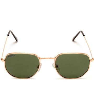 Roadies - Gold Geometric Sunglasses ( Pack of 1 )