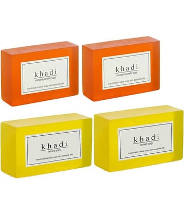 Khadi Handmade Soap - 4Pcs (125 gm each) (For Donation Pls check 2nd image of this product)