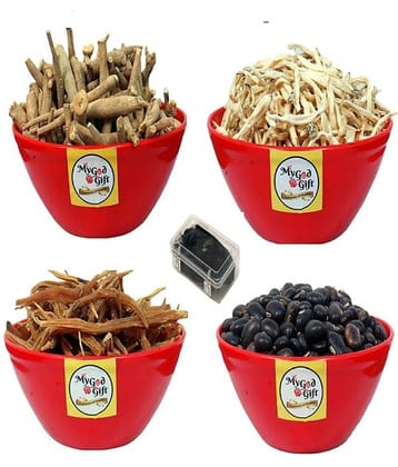 MYGODGIFT shilajeet 10 gm, (Shatavar,Safed Musli,Ashwagandha,Kaunch Beej)50gm Ec 200 gm Pack of 5