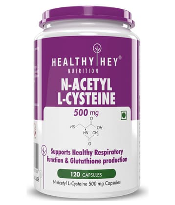 HEALTHYHEY NUTRITION N-Acetyl L-Cysteine  120 Veg. Capsules 500 mg