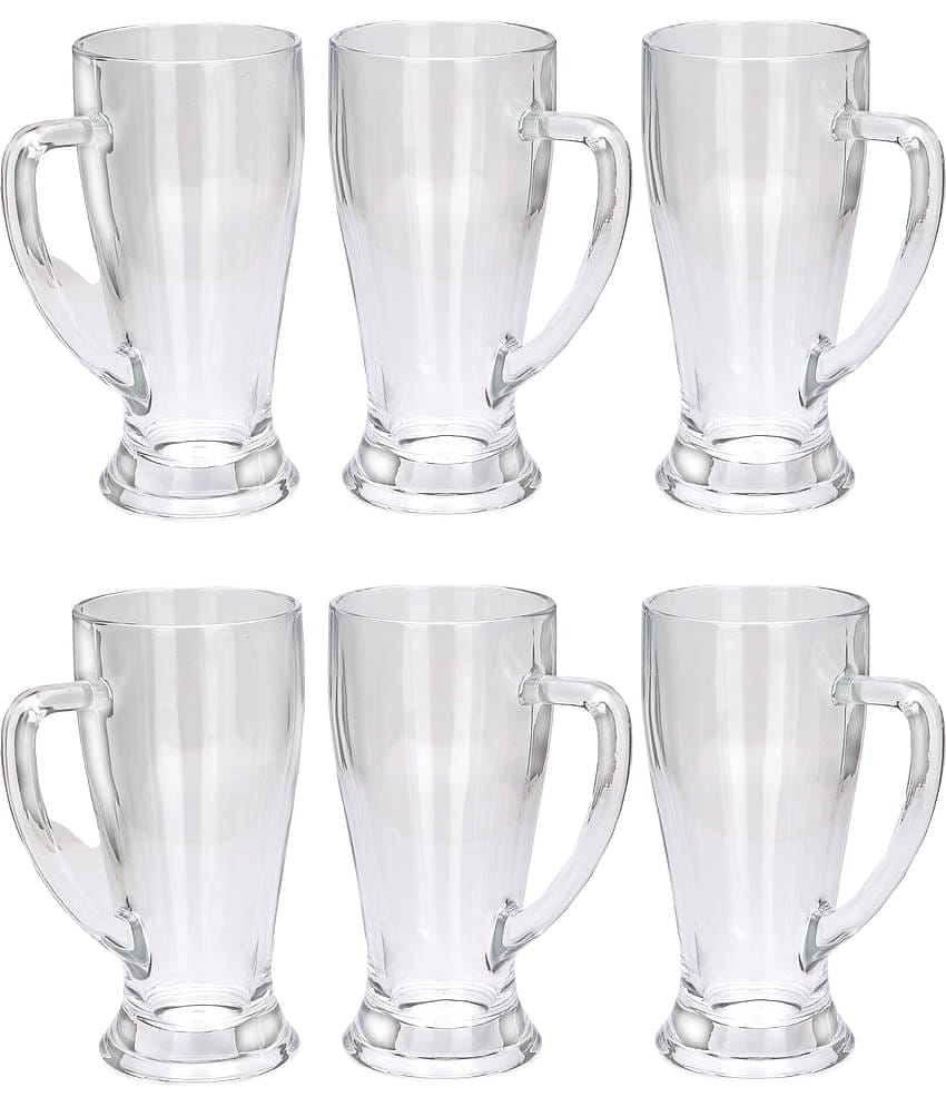 Somil Beer Mug Glasses Set,  250 ML - (Pack Of 6)