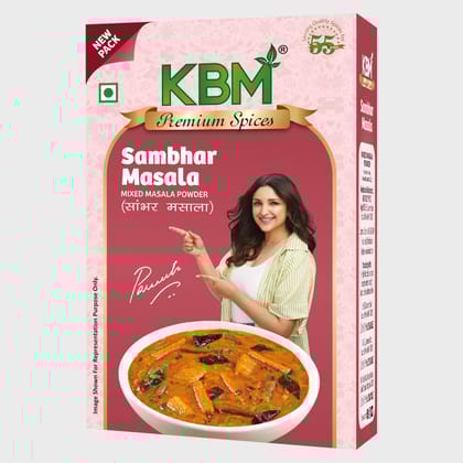 KBM Premium Spices Sambhar Masala, 100 gm Carton