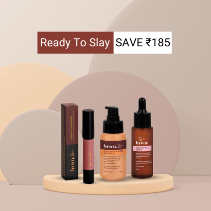 Ready To Slay | Tinted Moisturiser + Serum + Lip Crayon-Beige / Cotton Candy