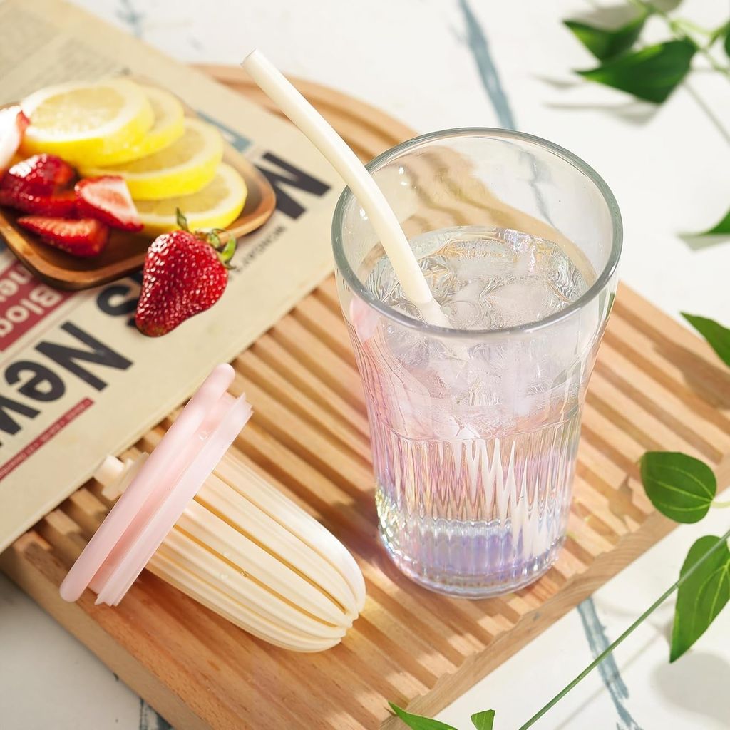 Sipper Mug Infuser Lid & Straw, 420 ML, Set of 1, Leakproof Coffee Tumbler for Smoothies, Milkshakes, Juice Hot & Cold Beverages, Perfect for Man/Women