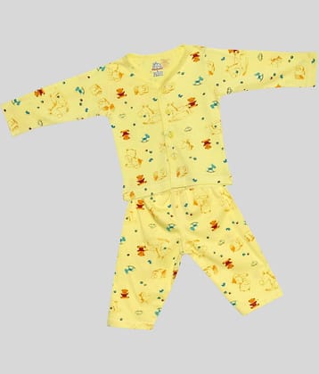 Aatumn Kids Wear Pack of 1 Baby Boys 100% Cotton Tops & Bottoms Sets ( Multi )