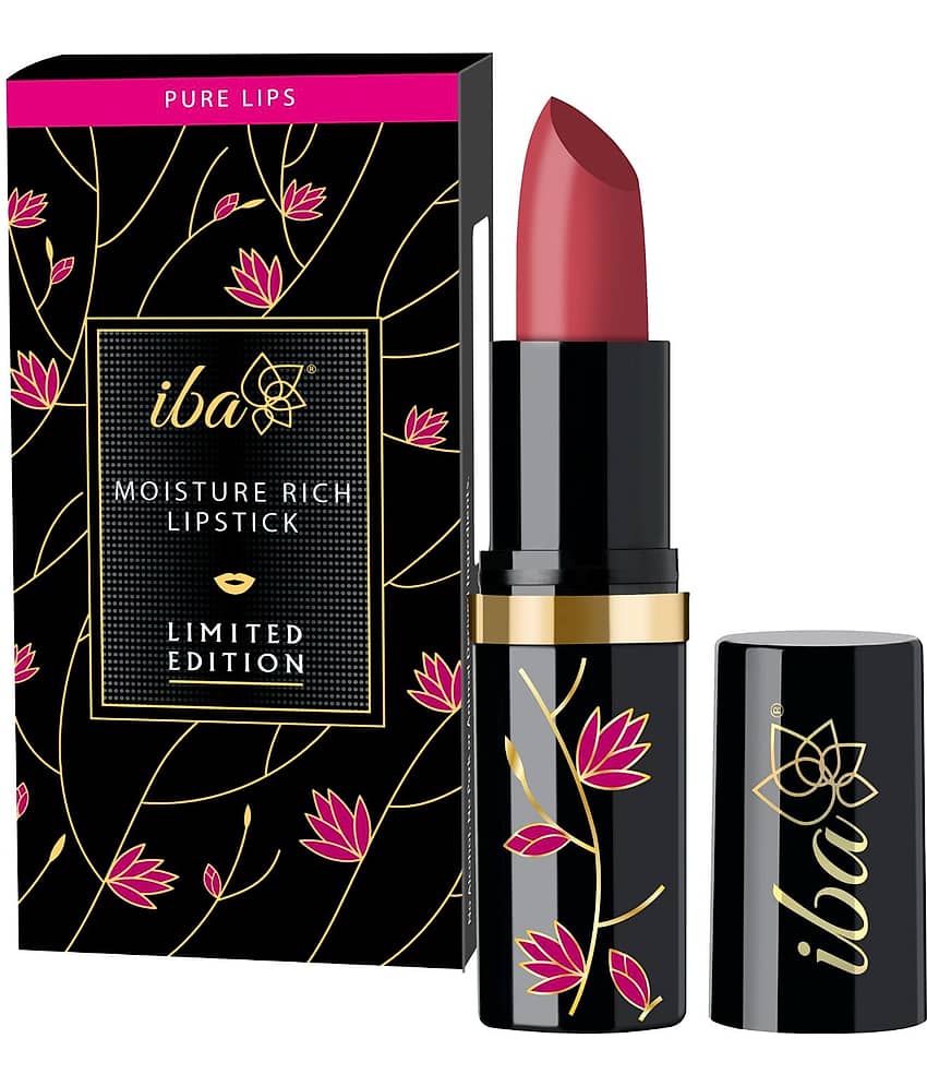 Iba Moisture Rich Lipstick Limited Edition E02 Sunday Brunch, 4g , Highly Pigmented and Long Lasting, (Pack of 1)