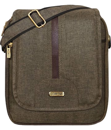 Lorem Dark Khaki Messenger Bag