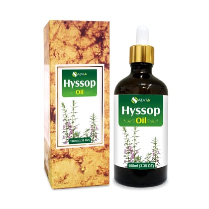 Salvia Hyssop Oil (Hyssopus officinalis) Essential Oil for Aromatherapy & DIY Blends Herbal Oil for Skincare, Massage & Fragrance Use 100 ml / 3.38 fl oz Salvia Hyssop Oil (Hyssopus officinalis) Essential Oil for Aromatherapy & DIY Blends Herbal Oil for 