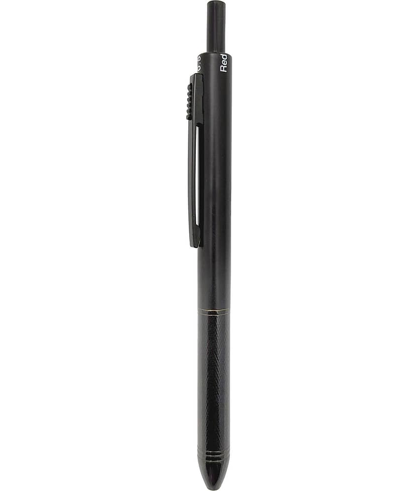 UJJi 5 in 1 Multi Colour Refill Pen, Red, Blue & Black ink with Pencil & Eraser Multi Function Pen