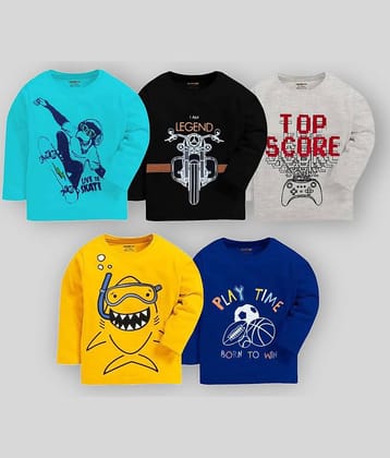 Kuchipoo Pack of 1 Boys Cotton Blend T-Shirt ( Multicolor11 )