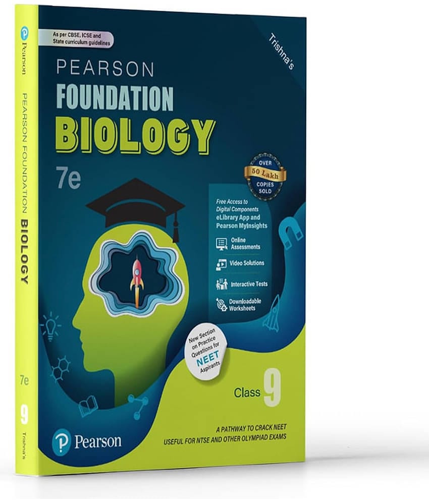 Pearson IIT Foundation' 25 Biology Class 9 | For NEET, NTSE & Olympiad Exams |As Per CBSE, ICSE & State Curriculums | Free Access to 6 Online Assessments, 35 Video Solutions & Interactive Tests via Pearson MyInsights & elibrary |7th edition