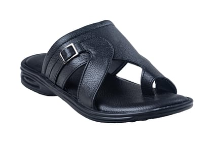 Titas Gents Black Chappal-Black / 5