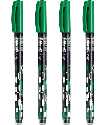 PELIKAN INKY FELT TIP PEN(GREEN) PACK OF 3