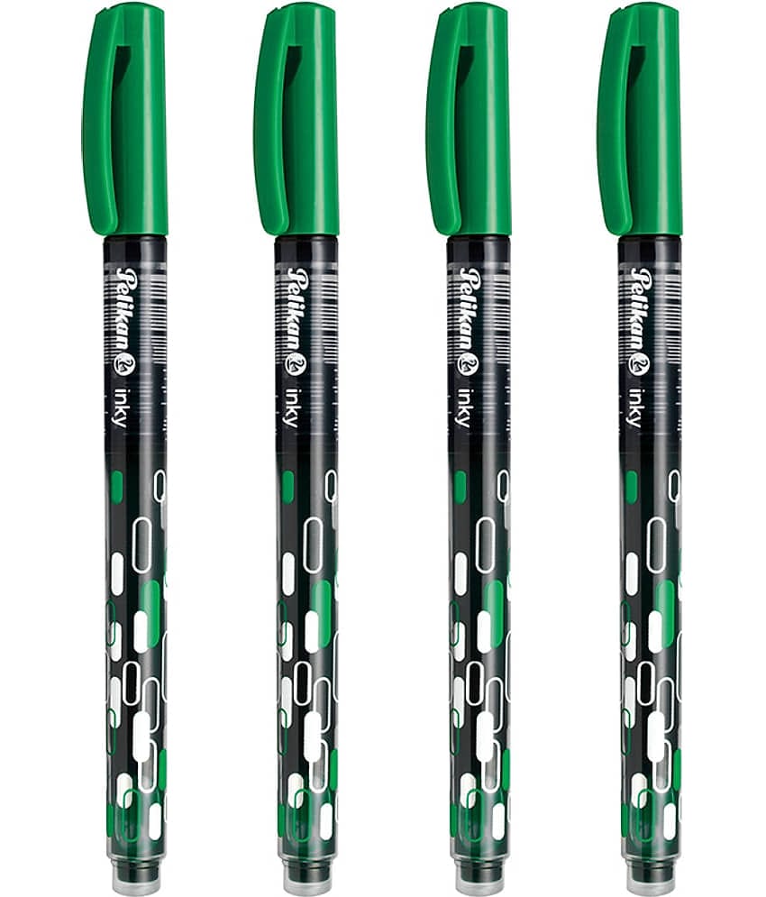 PELIKAN INKY FELT TIP PEN(GREEN) PACK OF 3