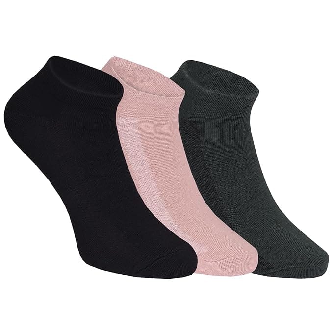 USOXO Men And Women's Plain Ankle Length Socks Multicolor 3
