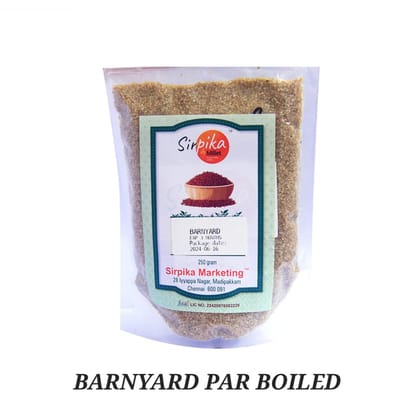 Par boiled barnyard millets