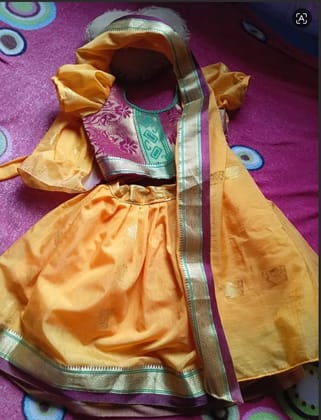 Traditional  dress with dupatta for kids