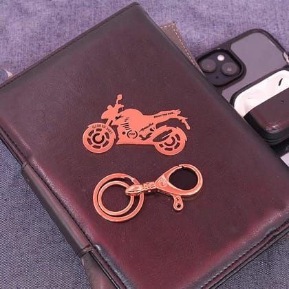 Tvs Apache RTR 160 4V Keychain-Rose-Gold