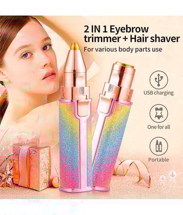 UBON Eyebrow Pink Cordless Eyebrow Trimmer With 30 minutes Runtime