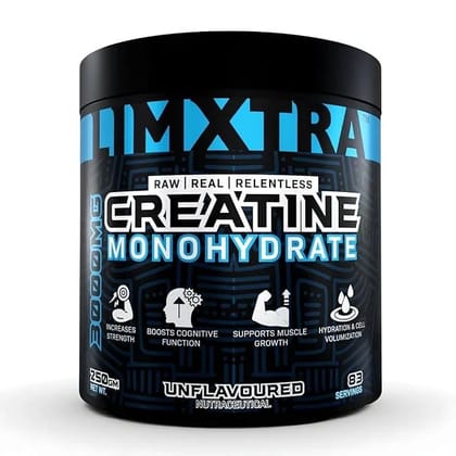 LIMXTRA Micronized Creatine Monohydrate Powder (250g) | Pure Strength & Recovery | Pre & Post Workout
