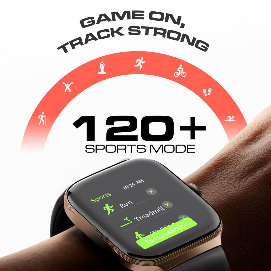 CELLECOR E1 Flex 1.83" (46.48mm) HD Display Smart Watch, 500 Nits, 60Hz Refresh Rate, Bluetooth Calling, AI generated Watch Faces, 100+ Sports Modes, Health Suite, Voice Assistance (Silver Grey)