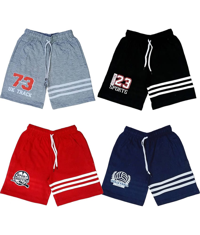 atlans Pack of 1 Cotton Blend Shorts For Boys ( Gray )