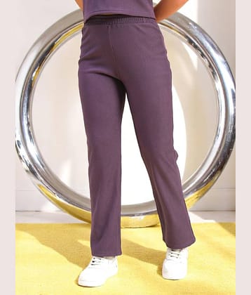 Leewan Women Knitted Casual Pants ( Lavender )