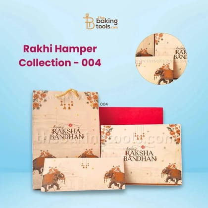 Rakhi Hamper Collection 04 | Chocolate Box, Gift Bag, Envelope & DIY Card