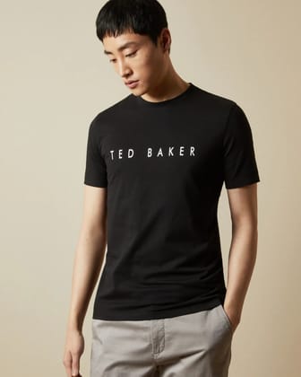 Ted Baker London Men's Half-Sleeve Print T-Shirt-L