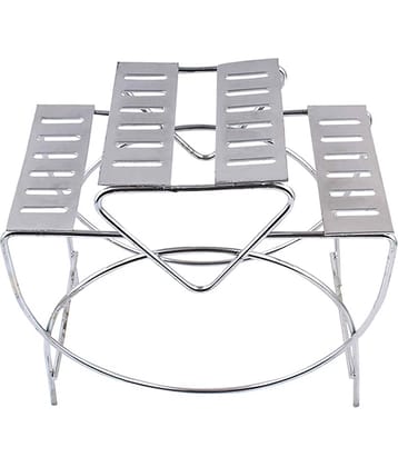 JISUN - Silver Stainless Steel Storage Racks ( Pack of 1 )