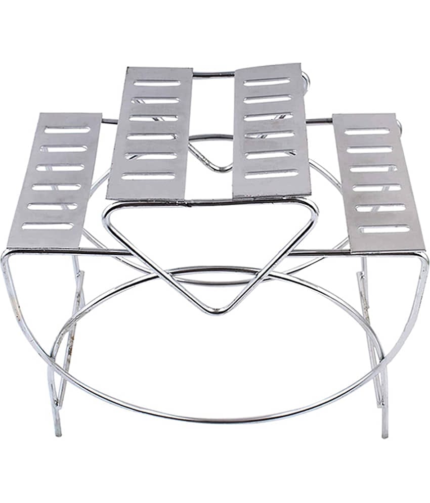 JISUN - Silver Stainless Steel Storage Racks ( Pack of 1 )
