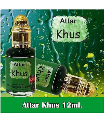 INDRA SUGANDH BHANDAR Attar For Men|Women Malabari Khus Pure & Original Vetiver Perfume Oil Long Lasting Fragrance 12ml Rollon Pack