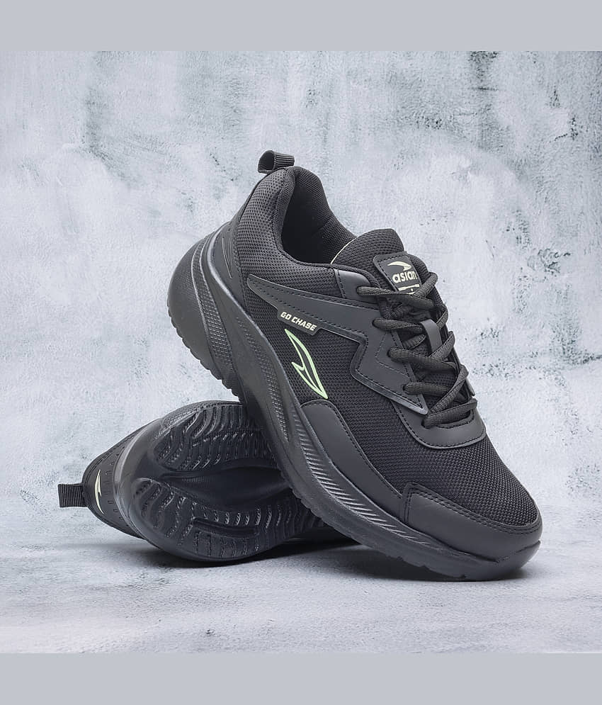 ASIAN TOOFAN-15 Black Men's Sports Running Shoes