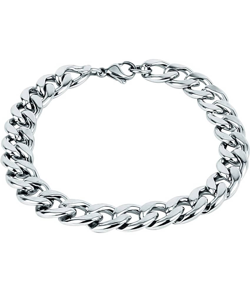 FASHION FRILL - Silver Bracelet ( Pack of 1 )