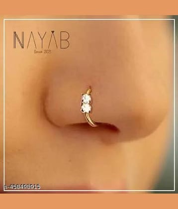 RENU CREATION Beads Gold-plated, Sterling Silver Plated Metal, Alloy, Brass, Tungsten Nose Ring