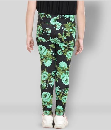 StyleStone Pack of 1 Girls Cotton Leggings ( Black )