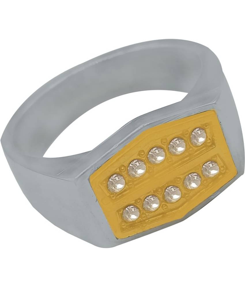 JIPPA - Silver Rings ( Pack of 1 )