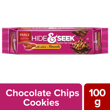 Parle Hide & Seek Chocolate & Almonds, 100 g
