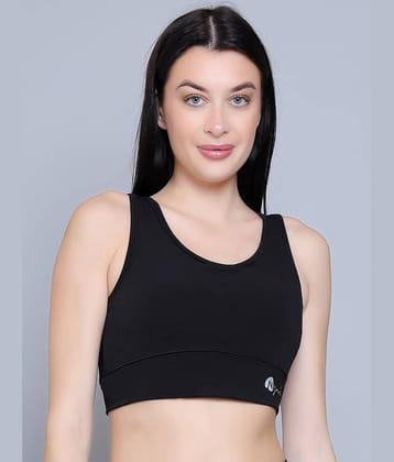 N-Gal Navy Polyester Heavily Padded Women's Sports Bra ( Pack of 1 )