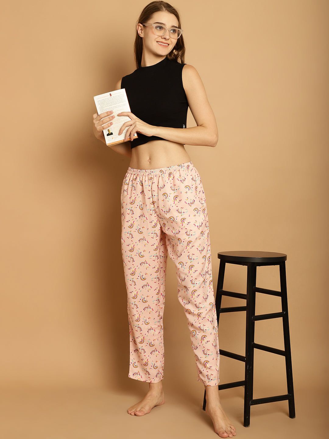 Unicorn Print Pyjama-M / Pink
