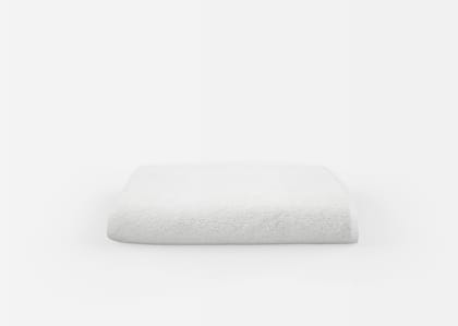 Gethitched Creations 100% Cotton Set of 1 Solid White Towels 375 GSM, Extra Large Size