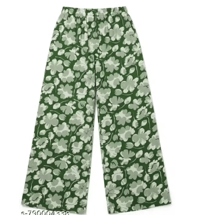 Casual Green color Printed Palazzo for Women , Dsmit Collection